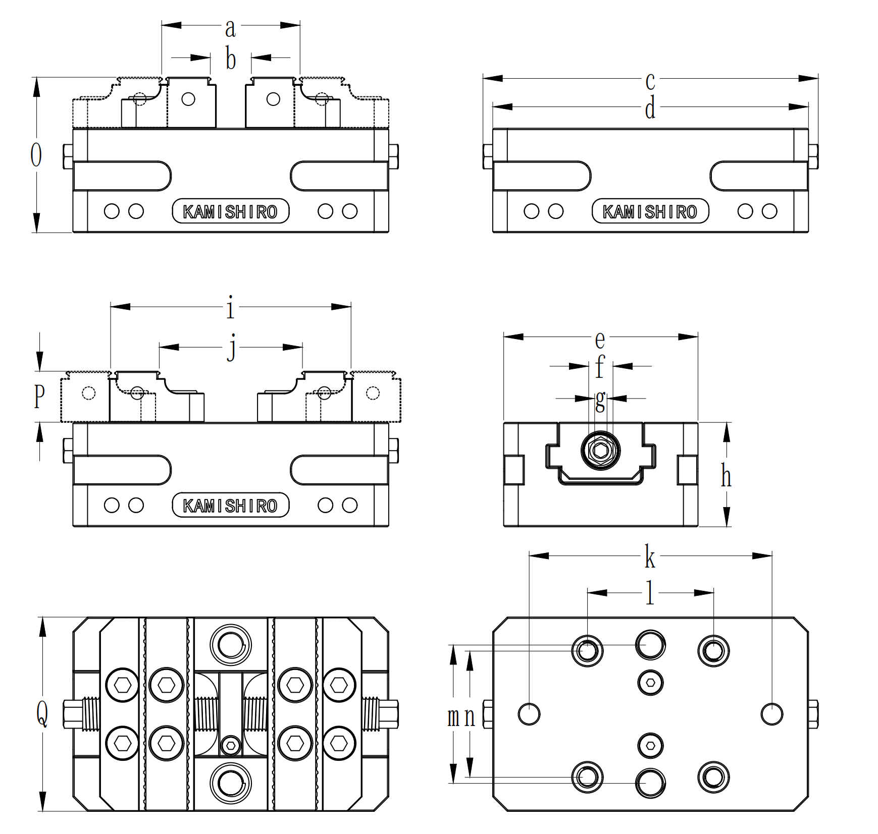 imadło 5th axis - wymiary