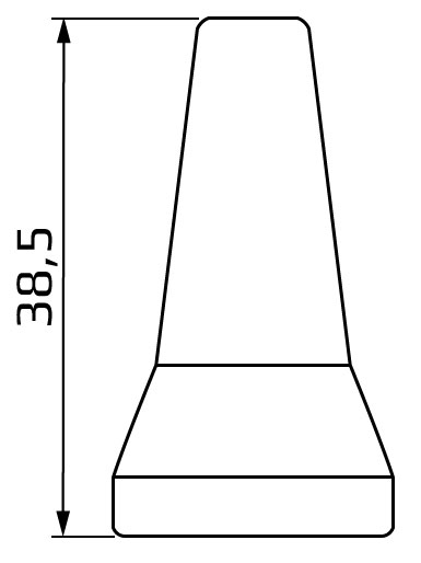 dysza okrągła 4 mm system 3/8 - wymiary