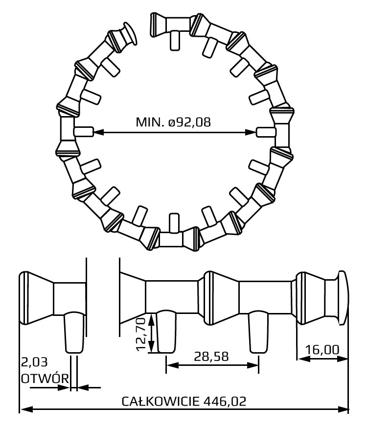 locline dysza 41479 - wymiary