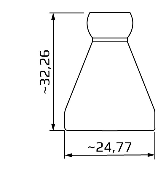 redukcja z 1/2 na 1/4, system 1/2, wymiary