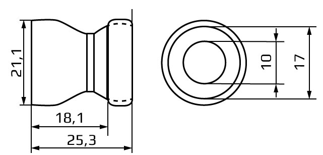 pojedynczy segment systemu 3/8"