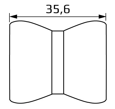 łącznik 3/4" - wymiary