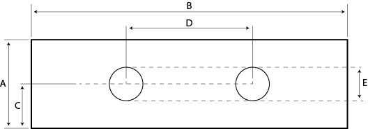 wymiary otworów szczeki